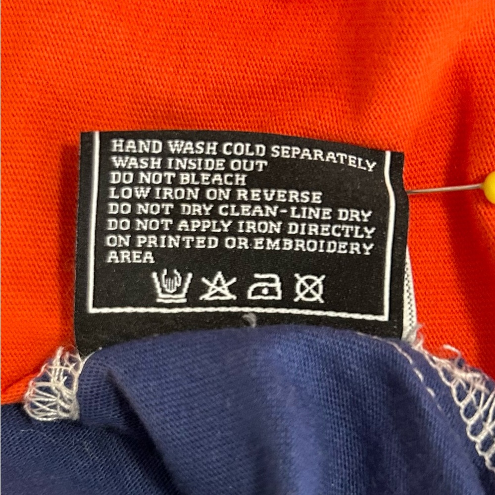 AKOO Men's Vintage Color Block T-Shirt with Akoo Crest sz Medium Y2K - Picture 10 of 11